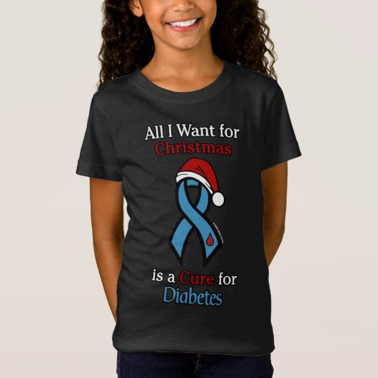 Alles wat ik wil voor Kerstmis/Pet.. Diabetes T-Sh T-shirt (Voorkant)