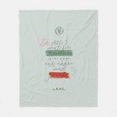 Alles wat ik wil voor Kerstmis Sage Fleece Deken (Voorkant)