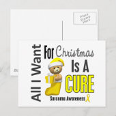 Alles wat ik wil voor Kerstmis Sarcoma Feestdagenkaart (Voorkant / Achterkant)