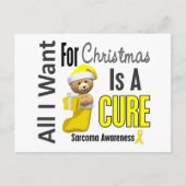 Alles wat ik wil voor Kerstmis Sarcoma Feestdagenkaart (Voorkant)