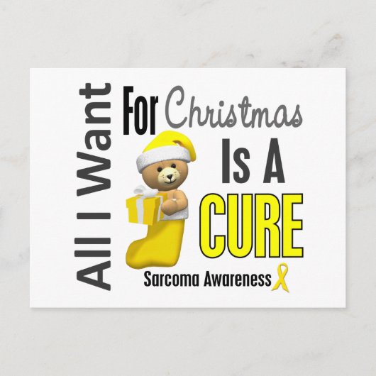 Alles wat ik wil voor Kerstmis Sarcoma Feestdagenkaart (Voorkant)