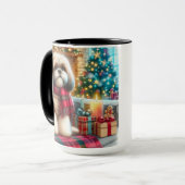 Alles wat ik wil voor Kerstmis Shih Tzu Coffee Mok (Voorkant links)