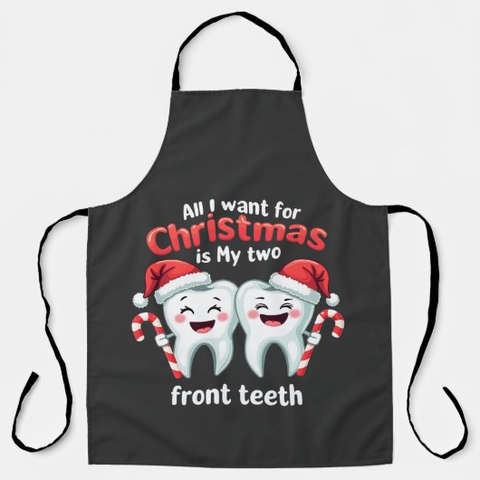 Alles wat ik wil voor mijn cardio zijn mijn twee v schort (Voorkant)