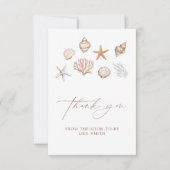 Alles wat ik Zee is liefde kust Vrijgezellenfeest Bedankkaart (Voorkant)