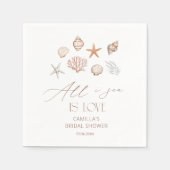 Alles wat ik zee is liefde Kust Vrijgezellenfeest Servet (Voorkant)