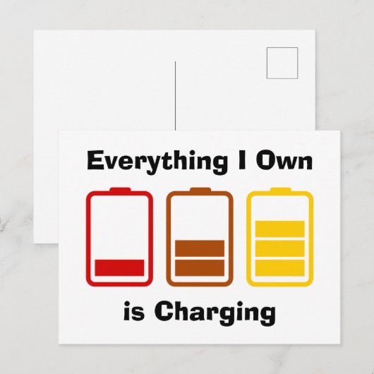 Alles wat ik zelf in rekening breng briefkaart (Voorkant / Achterkant)