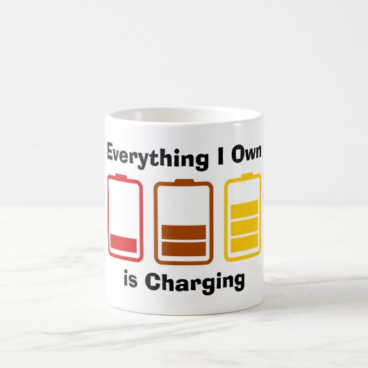 Alles wat ik zelf in rekening breng koffiemok (Center)