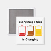 Alles wat ik zelf in rekening breng magneet (Voorkant / Achterkant)