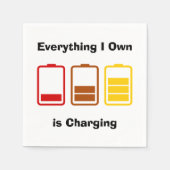 Alles wat ik zelf in rekening breng servet (Voorkant)