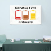 Alles wat ik zelf in rekening breng spandoek (Beurs)