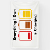 Alles wat ik zelf in rekening breng spandoek (Verticaal)