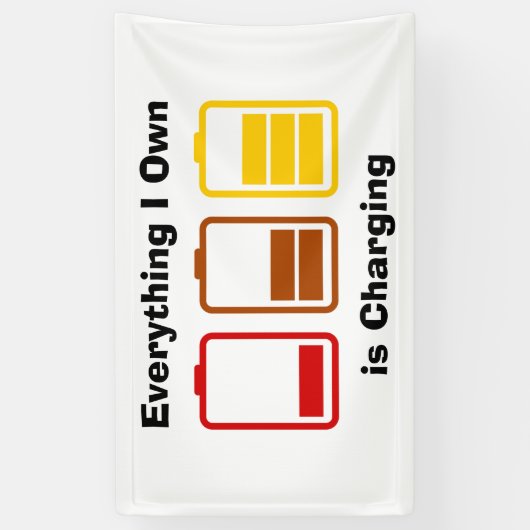 Alles wat ik zelf in rekening breng spandoek (Verticaal)