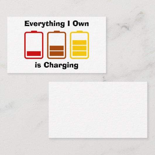 Alles wat ik zelf in rekening breng visitekaartje (Voorkant / Achterkant)