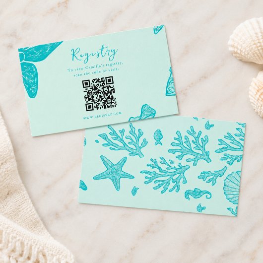 Alles wat ik zie is liefde Kust Boho Schelp Aqua K Informatiekaartje