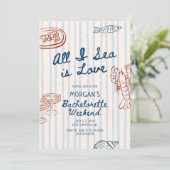 Alles wat ik zie is Liefde kust Bruidsmeisje Kaart (Staand voorkant)