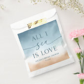 Alles wat ik zie is Liefde Oceaan Strand Bruidsfee Bedankzakje (Gezegeld)