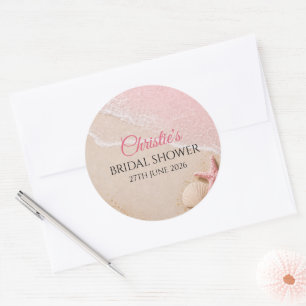 Alles wat ik zie is Love Ocean Bruiloft Feestje Ronde Sticker