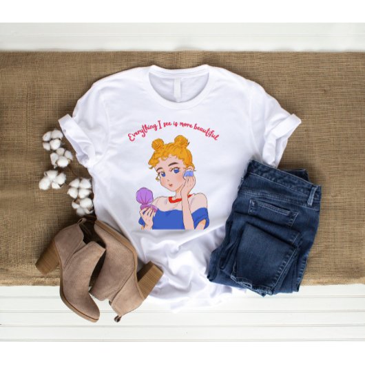 Alles wat ik zie is mooier - trendy Aesthe Tri-Blend Shirt