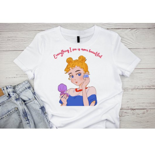 Alles wat ik zie is mooier - trendy Aesthe Tri-Blend Shirt