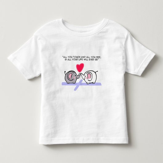 Alles wat je aanraakt kinder shirts (Voorkant)