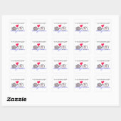 Alles wat je aanraakt vierkante sticker (Vel)