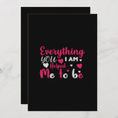 alles wat je bent heeft me geholpen te zijn kaart (Voorkant / Achterkant)