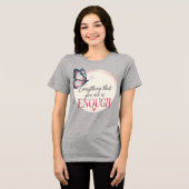 Alles wat je bent is genoeg vlindergrafisch T-shir Tri-Blend Shirt (Voorkant volledig)