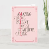 Alles wat je blij Moederdag Kaart (Voorkant)