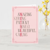 Alles wat je blij Moederdag Kaart (Gele Bloem)