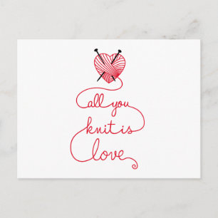 Alles wat je breekt is liefde met een hartvormig r briefkaart