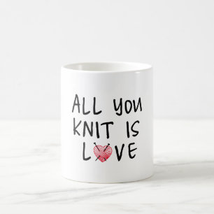 Alles wat je breekt is liefde met een hartvormig r koffiemok