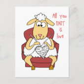 Alles wat je breit is liefde briefkaart (Voorkant)