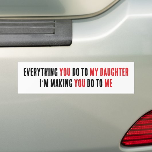 ALLES WAT JE DOET BUMPERSTICKER (Op auto)