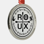 Alles wat je echt nodig hebt in het leven is ... R Metalen Ornament (Rechts)