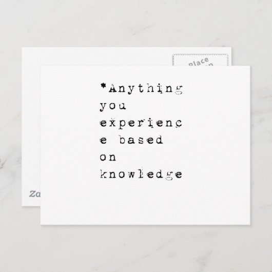 Alles wat je ervaart - large.pdf briefkaart (Voorkant / Achterkant)