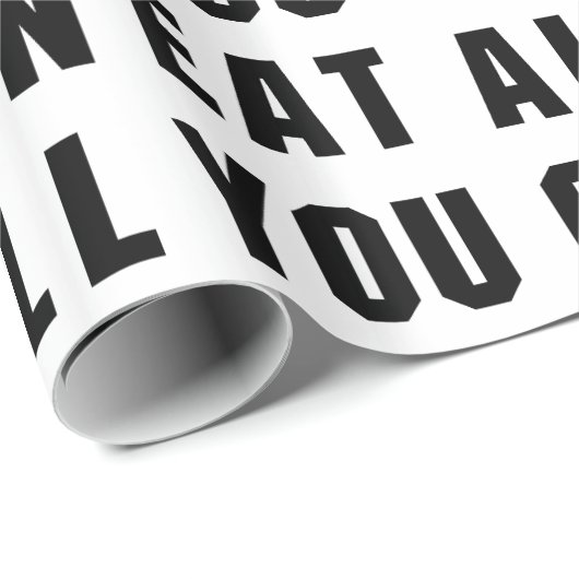 ALLES WAT JE KUNT ETEN CADEAUPAPIER (Rol Hoek)