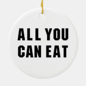 ALLES WAT JE KUNT ETEN KERAMISCH ORNAMENT (Achterkant)