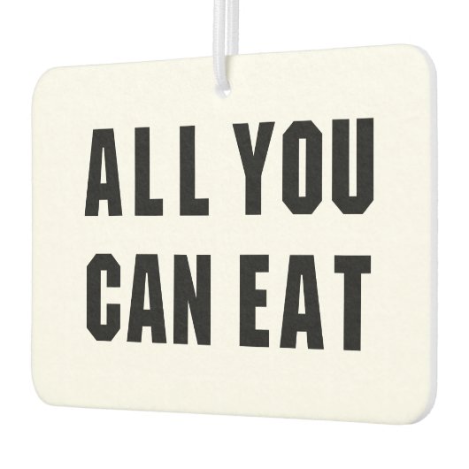 ALLES WAT JE KUNT ETEN LUCHTVERFRISSER (Links)
