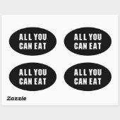 ALLES WAT JE KUNT ETEN OVALE STICKER (Vel)