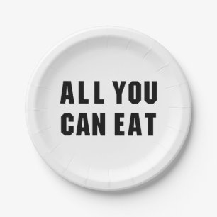 ALLES WAT JE KUNT ETEN PAPIEREN BORDJE