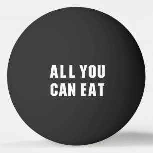 ALLES WAT JE KUNT ETEN PINGPONGBAL