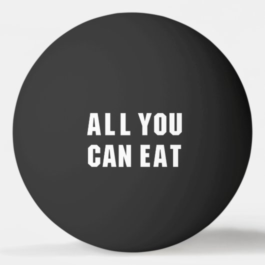 ALLES WAT JE KUNT ETEN PINGPONGBAL (Voorkant)