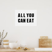 ALLES WAT JE KUNT ETEN POSTER (Keuken)