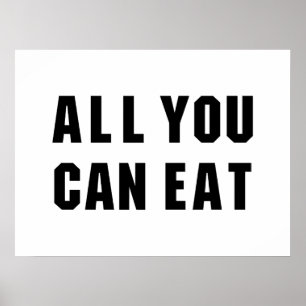 ALLES WAT JE KUNT ETEN POSTER