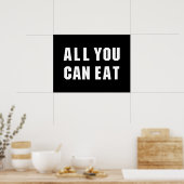 ALLES WAT JE KUNT ETEN POSTER (Keuken)