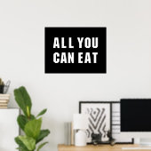 ALLES WAT JE KUNT ETEN POSTER (Thuiskantoor)