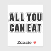 ALLES WAT JE KUNT ETEN STICKER (Vel)