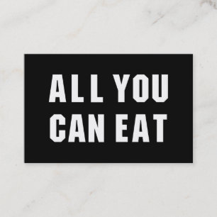 ALLES WAT JE KUNT ETEN VISITEKAARTJE