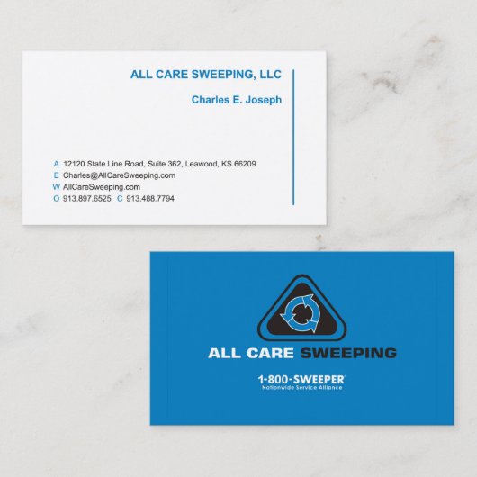 Alles wat je moet verzorgen - Charles E. Joseph Bu Visitekaartje (Voorkant / Achterkant)