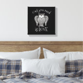 Alles wat je nodig hebt canvas afdruk (Insitu (Slaapkamer))